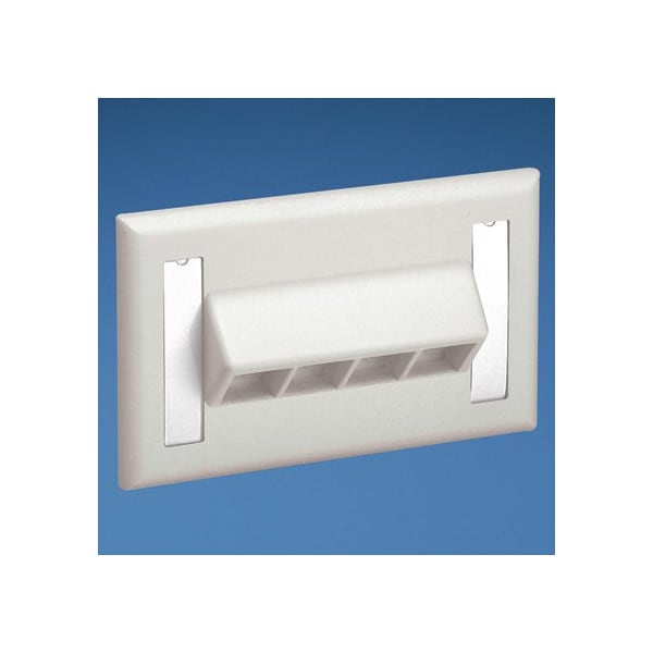 4-Port, Single Gang, Flush Mount, HoRaceway (10 Pack), 10PK